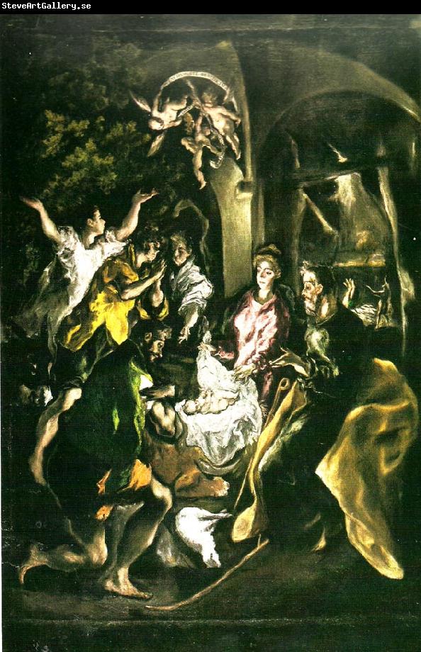 El Greco adoration of the shepherds